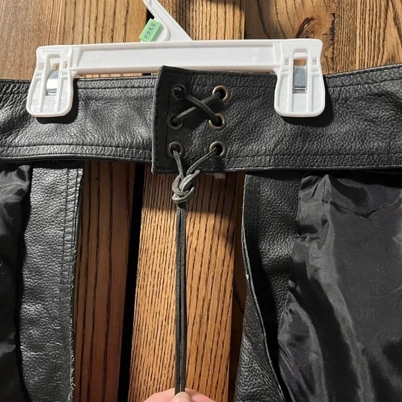 Nwot Motorcycle leather chaps L - Picture 8 of 11